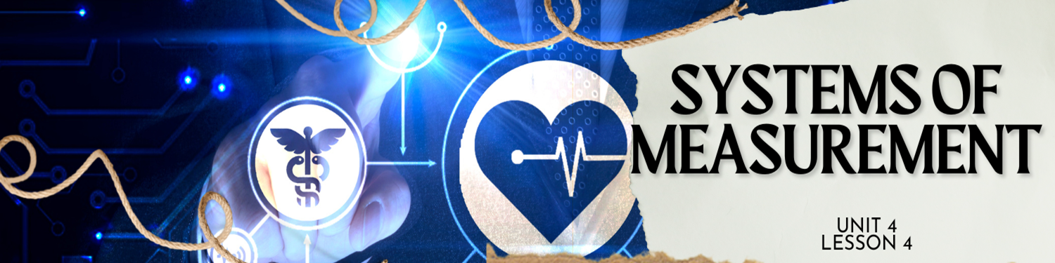 Lesson 4: Systems of Measurement Banner